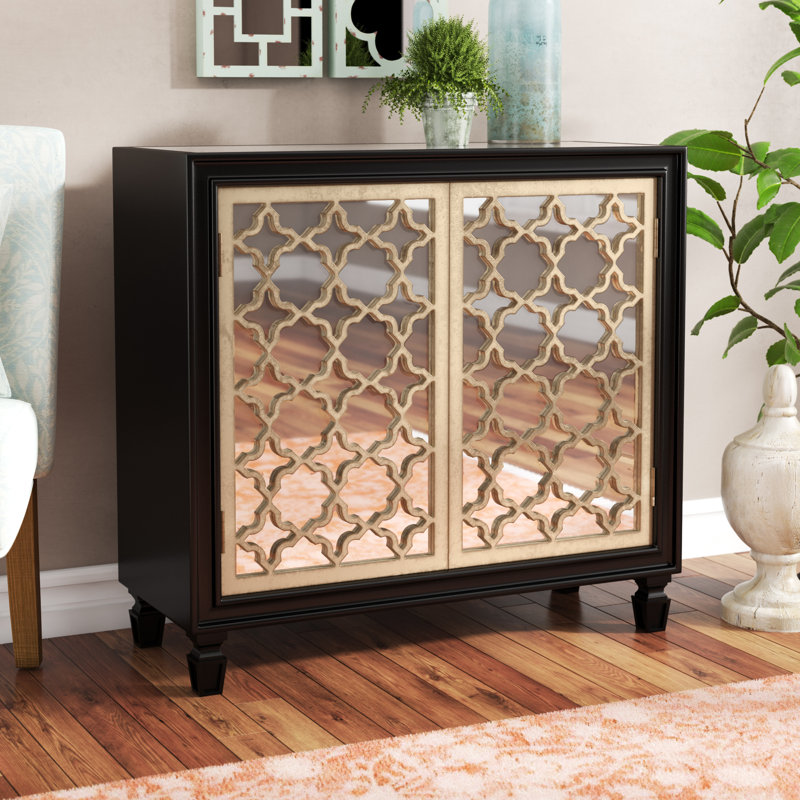 House of Hampton Savanah 2 Door Mirrored Accent & Reviews